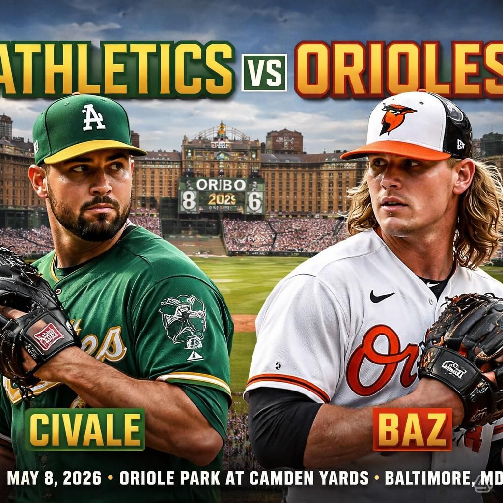 May 9th, 2026 GAME PREVIEW: Oakland Athletics vs. Baltimore Orioles analysis, best bets, prediction and odds
