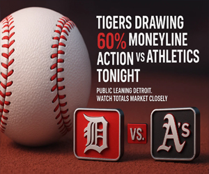 MLB Betting Consensus Detroit Tigers vs Athletics