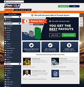 PinnacleSports.com Homepage